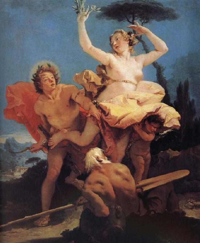 Giovanni Battista Tiepolo Apollo and Daphne Sweden oil painting art
